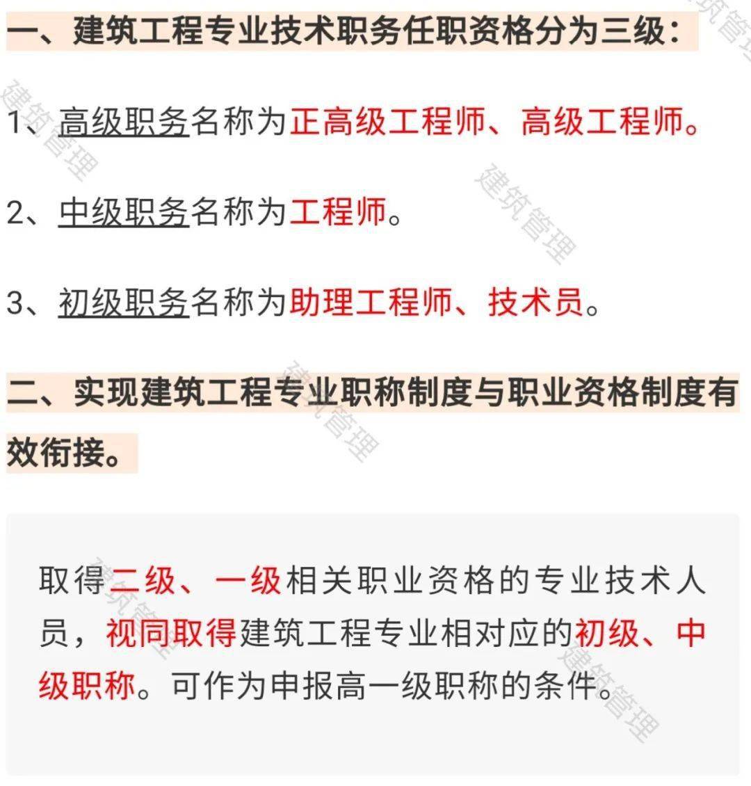 建造师与职称"打通!民企人员申报高级职称,论文可用业绩替代!