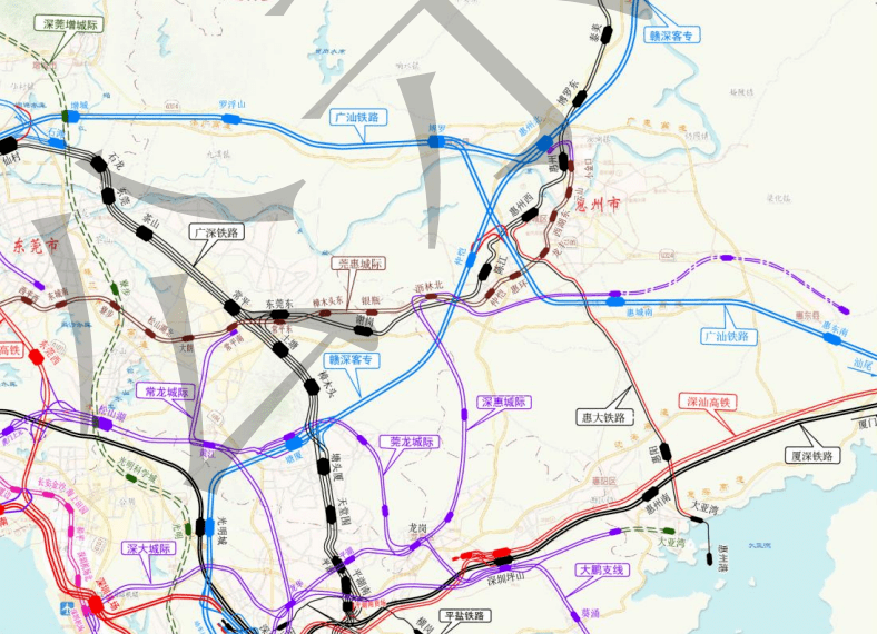 重磅深惠城际轨道2号线站点公布仲恺综合交通规划来了
