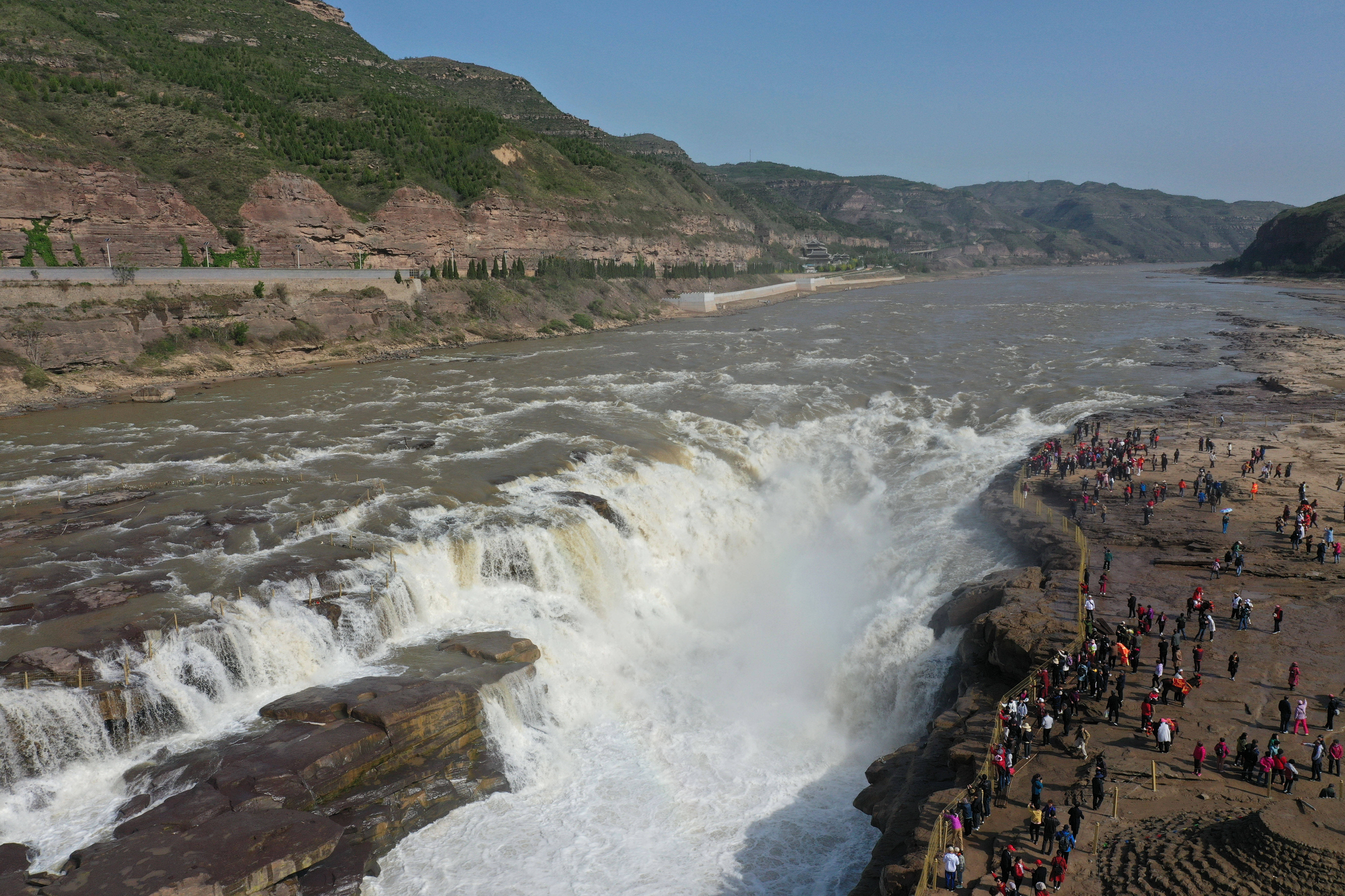 山西吉县黄河壶口瀑布景区恢复开放