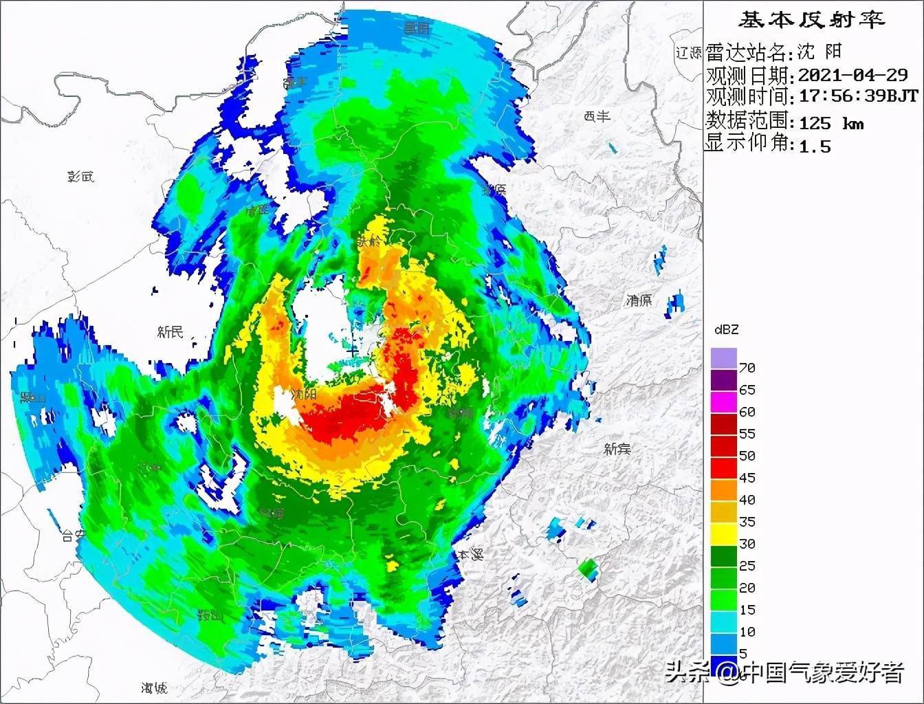 沈阳雷达现"台风眼",密集闪电席卷东北!分析:是很危险