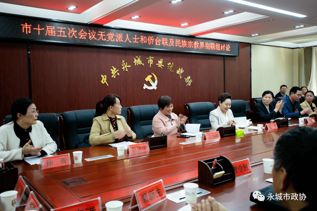 胡淼参加无党派人士和侨台联及民族宗教界联组讨论