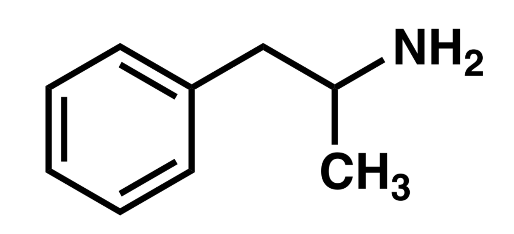 α-甲基苯乙胺化学式(图源:wikipedia)而 α-甲基苯乙胺与另一种大众