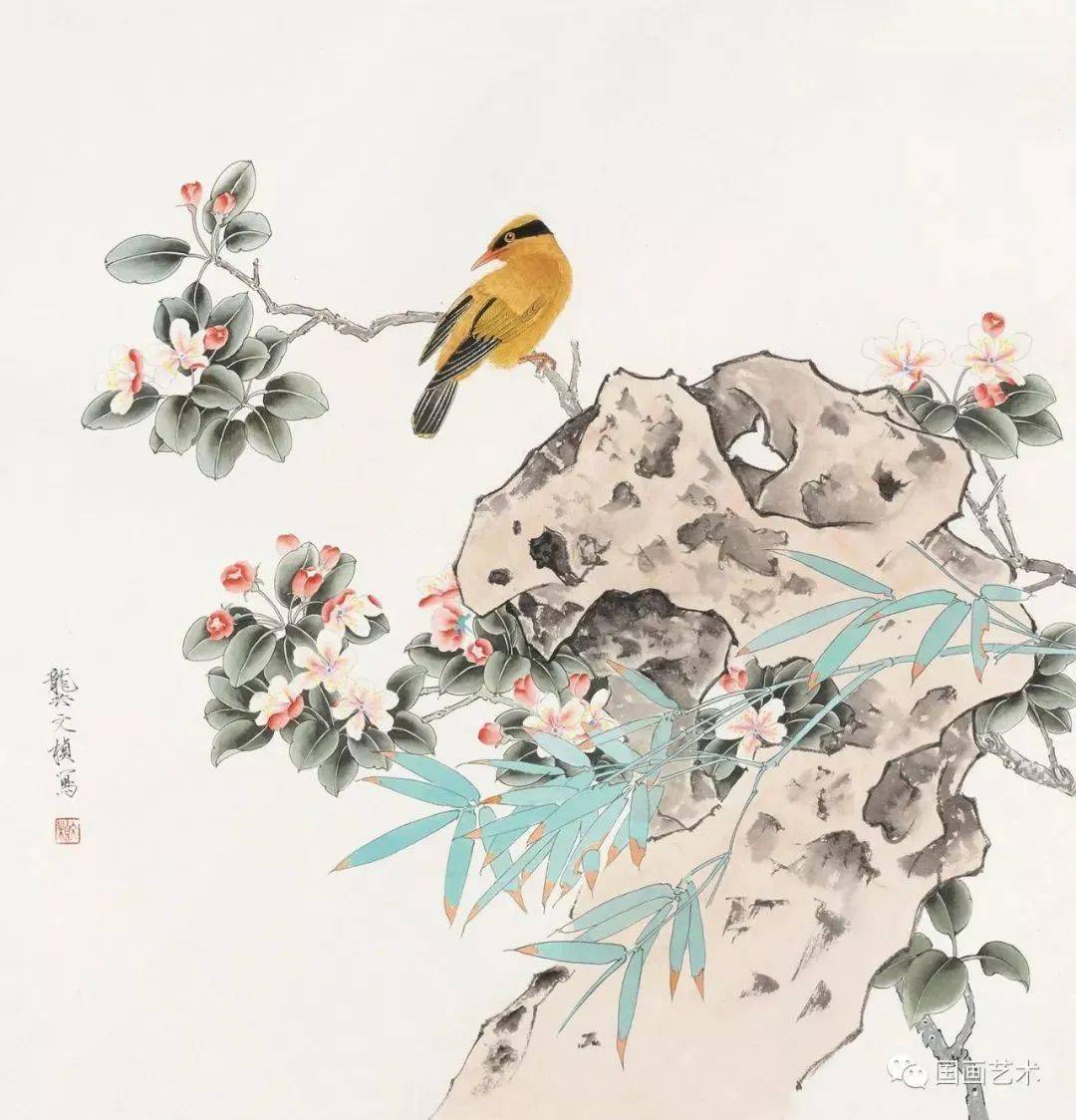 龚文桢的这组花鸟画,恬静美好_书画
