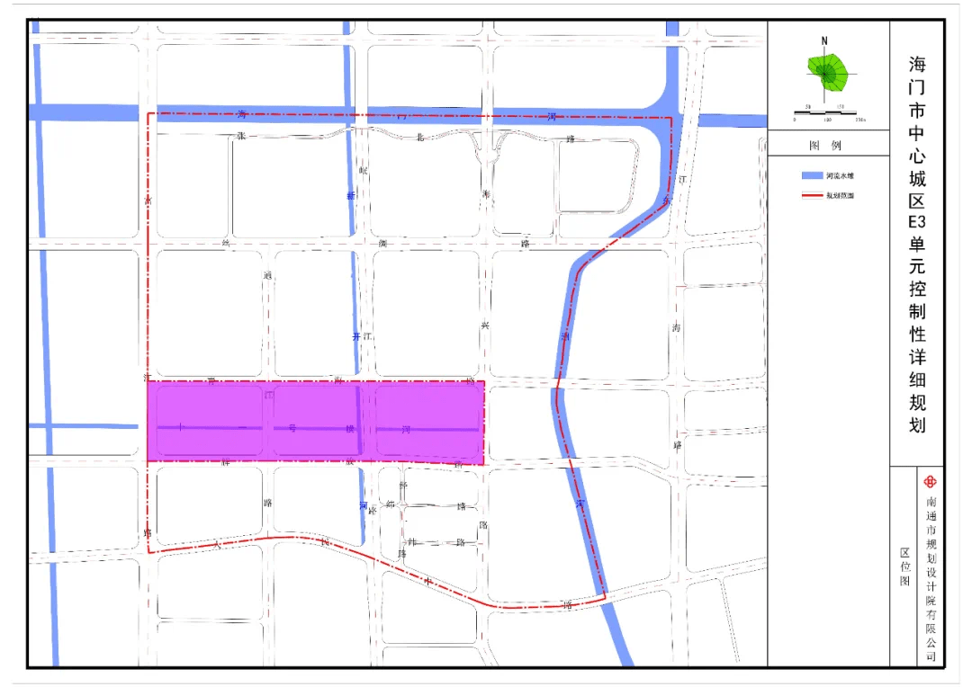 区位图e3调整前布局e3调整后布局《海门区中心城区控制性详细规划(d4