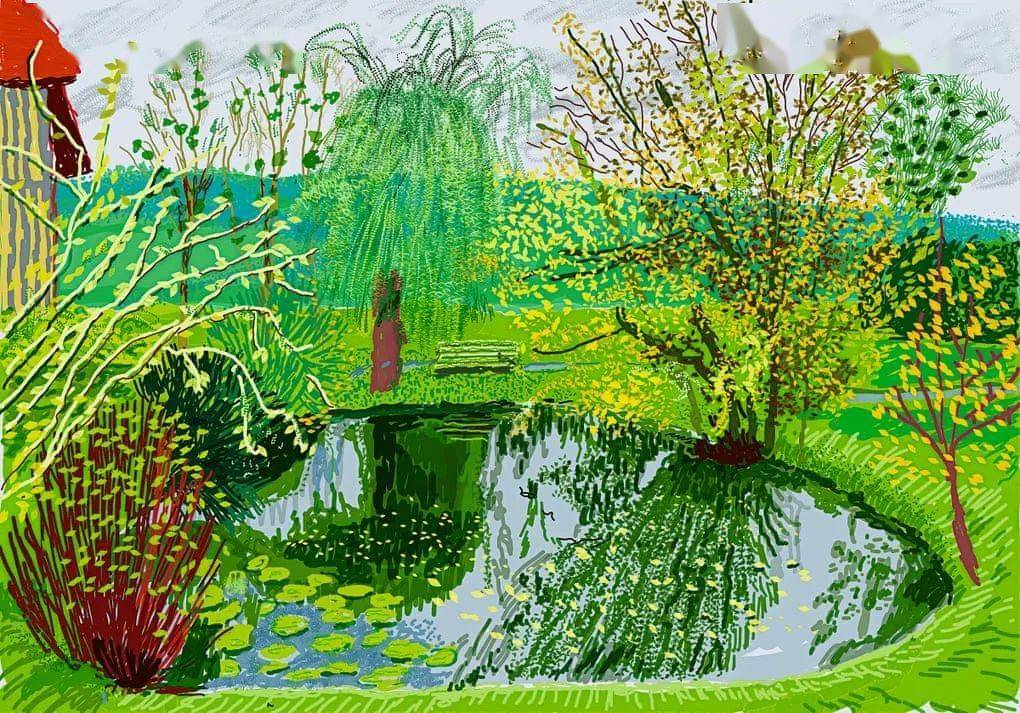 584   31 october 2020, ipad painting by david hockney.