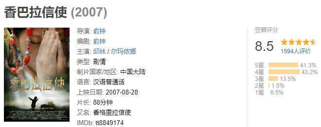 《香巴拉信使》影评:这国产片都没人看,我还写什么影评