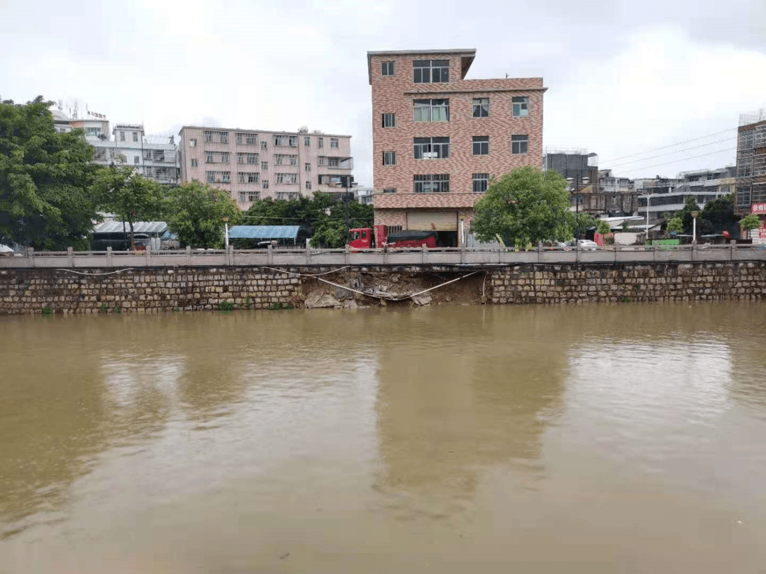 近日有市民向普宁融媒体中心报料,新河池尾街道钟潭桥河段有部分河堤