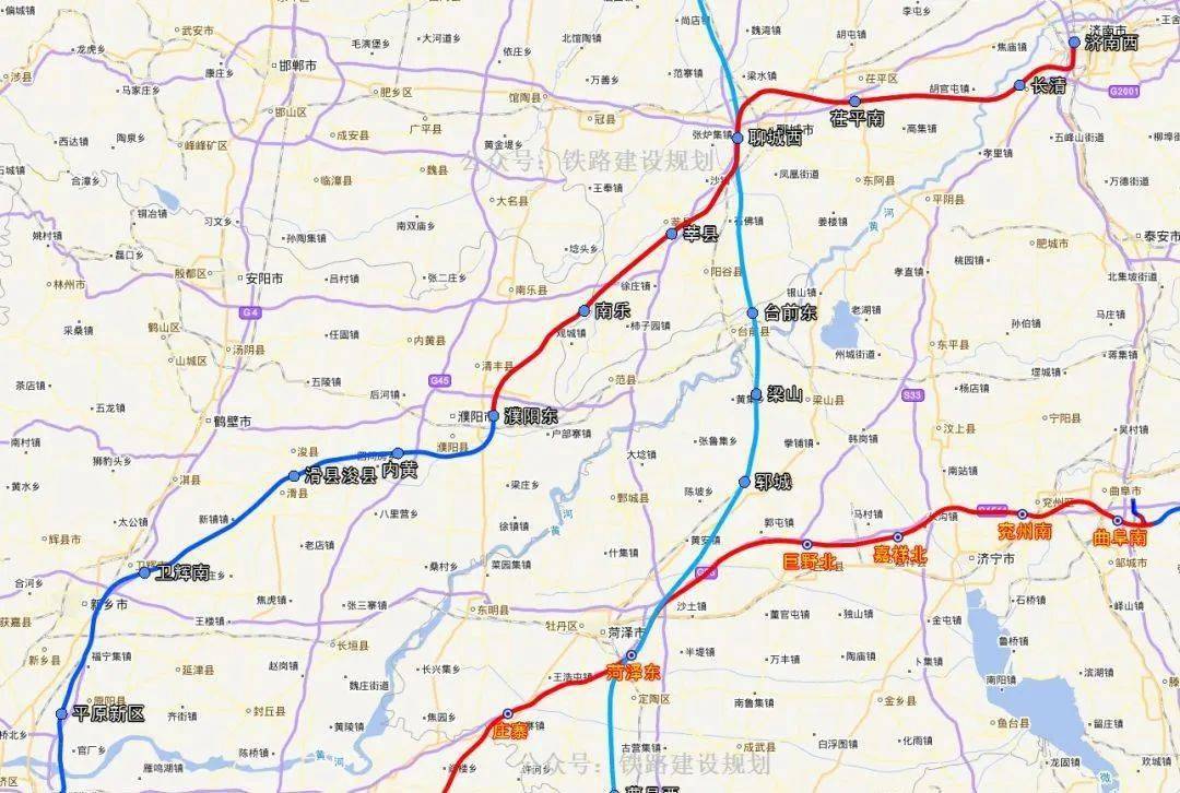 郑济高铁濮阳至省界段将与山东段同步建成通车