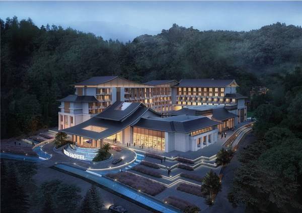 全球旅报2021年6月23日讯, 湖岭温泉君澜度假酒店在场地文脉,空间