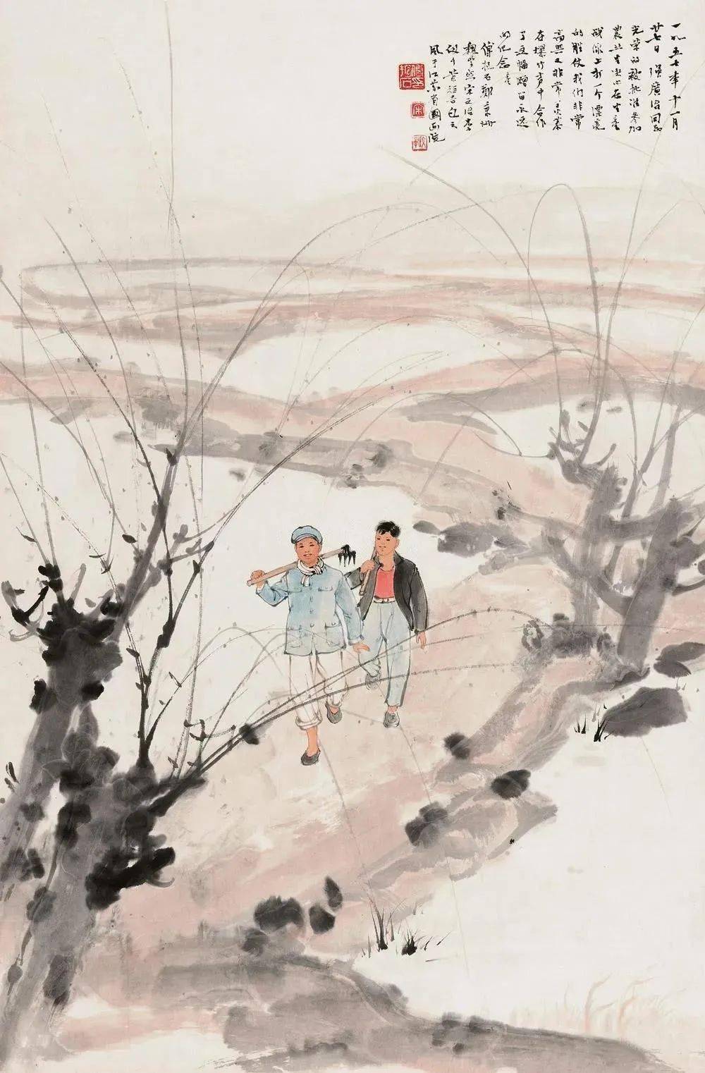 国画春耕图,美翻了