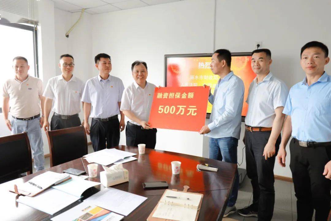 市财政局潘建青局长带队走访和宣传企业码