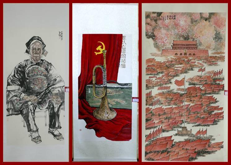 渭南经开区举办庆祝中国共产党成立100周年书画作品展