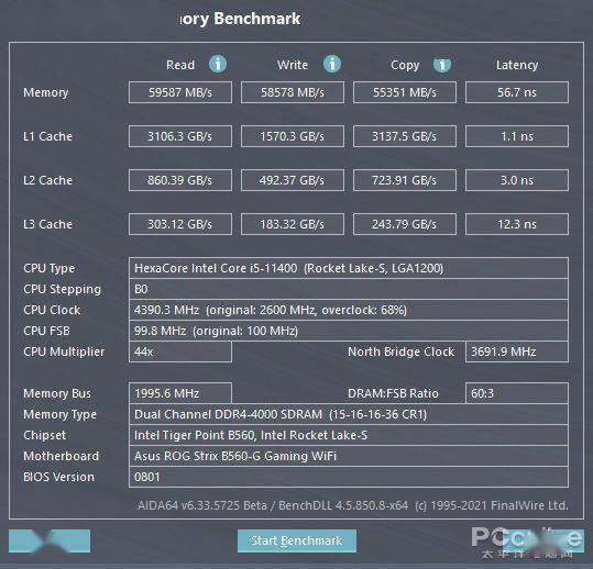 而且cpu-z内置的参数呈现也能同一个侧面看到基于华硕rog strix b560