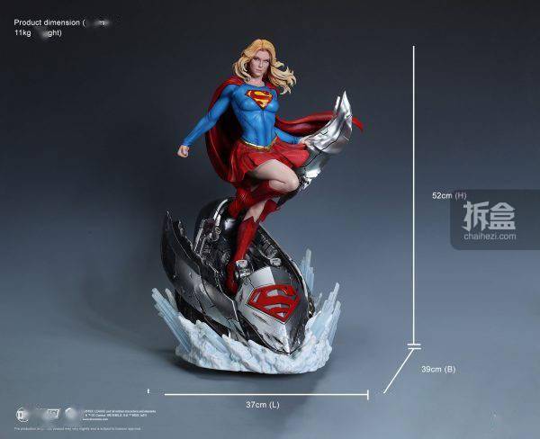 xm studios 1/4 dc系列 超女 supergirl 雕像