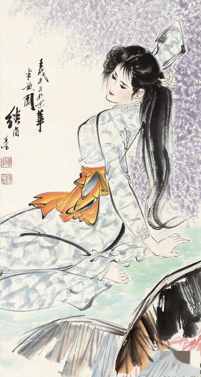 刘继卣把美女画绝了