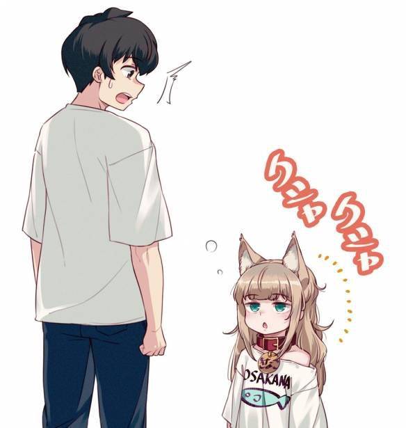 除了"dhk @dh_k___"之外,另一位画师"40原@きなこ@40hara"的猫猫拟人