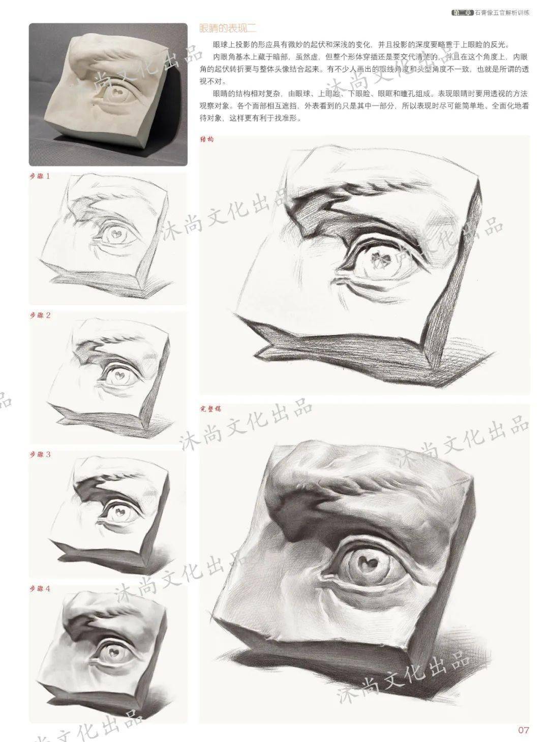 李洪影对路素描石膏像学画要对路素描石膏像的克星小学中学高中美术的