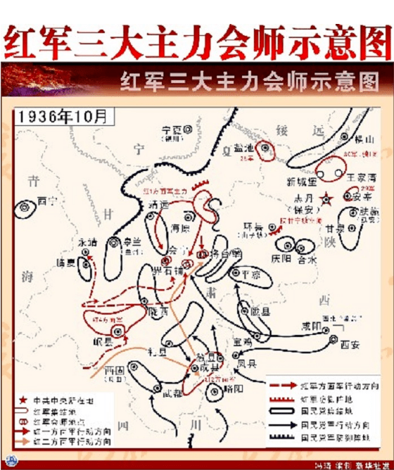 △资料图:红军三大主力会师示意图 来源:静宁发布 返回搜