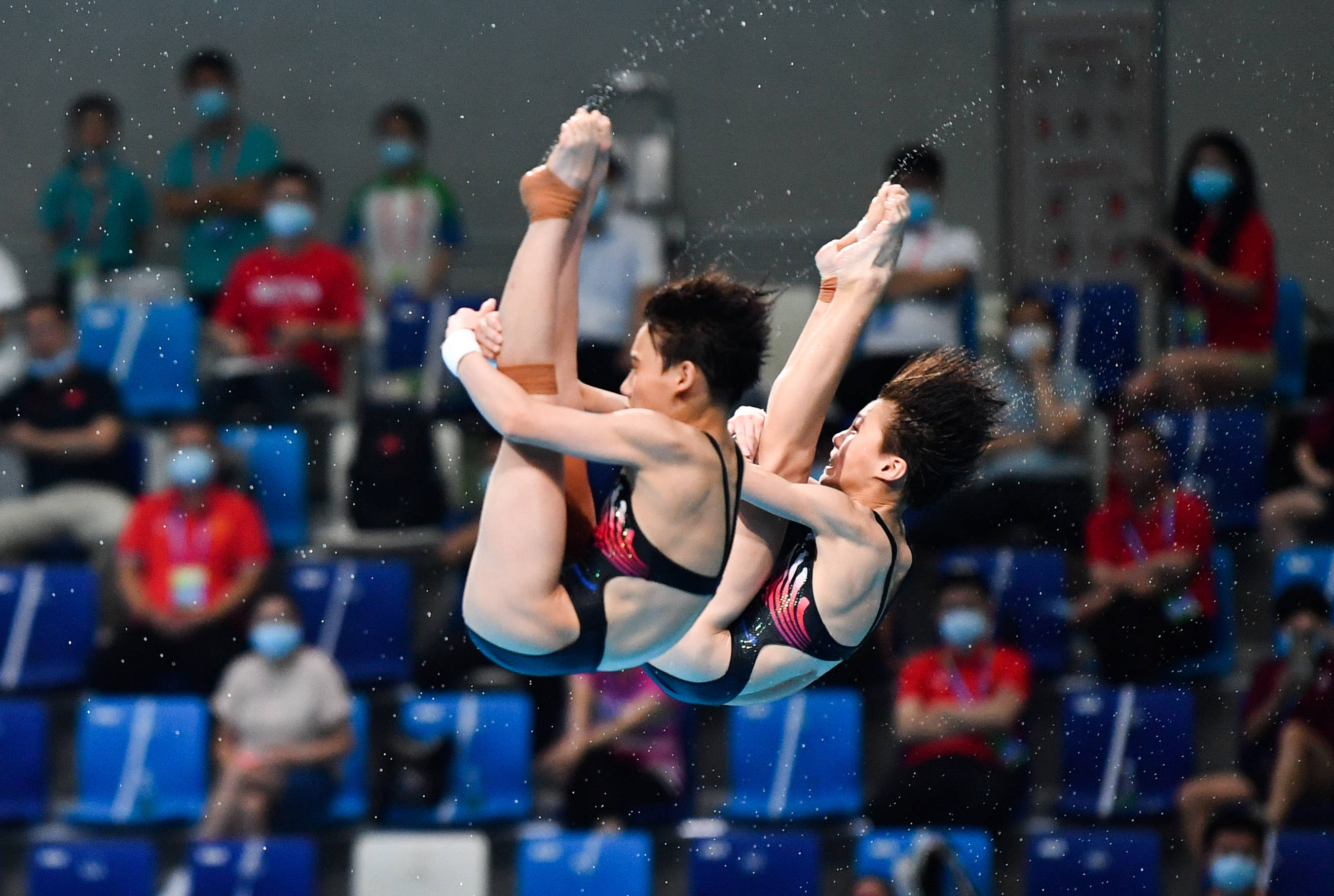 跳水青年组女子双人跳台决赛赛况
