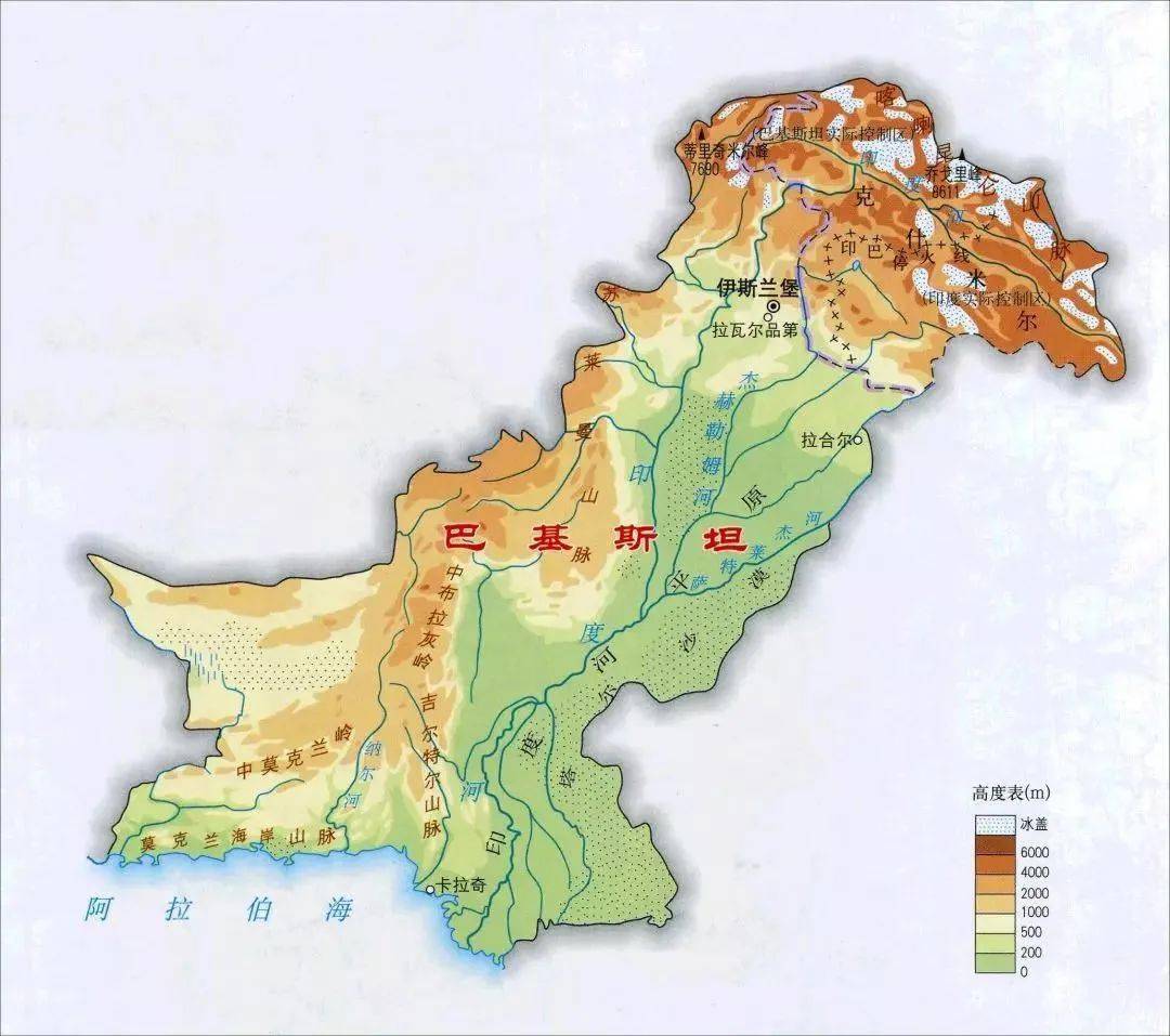 地理地图30条有关亚洲的冷知识附亚洲各国地形图高清宜收藏