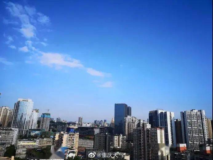 重庆蓝天(资料图)   :重庆天气微博