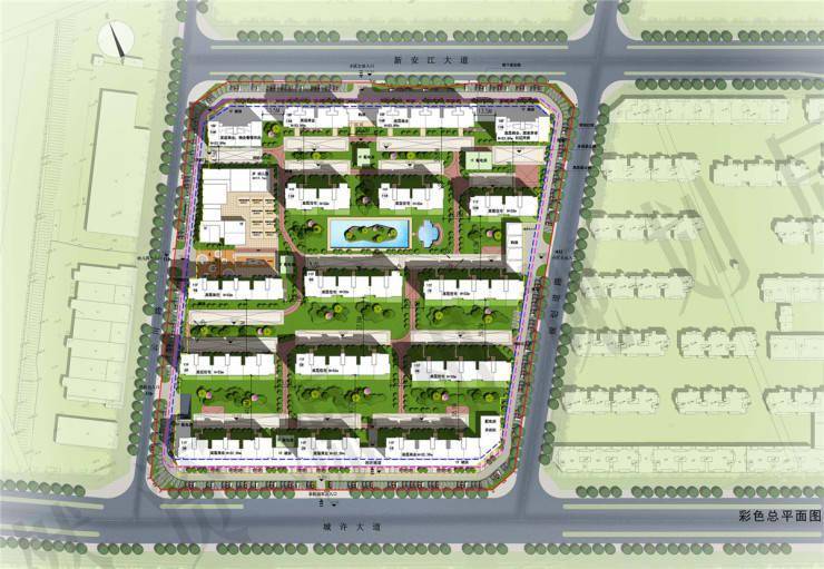 歙县新盘【富宸·信园】规划方案公示,建面约18万方共