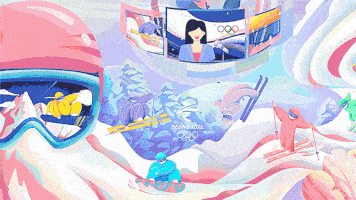 最强毕业季43期推荐|冰禧-张家口冬奥会插画文创设计