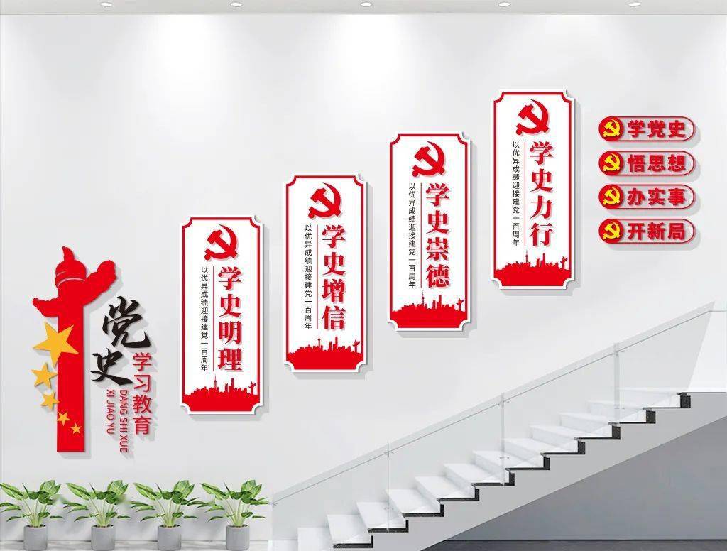 党史学习教育/学习党史/党建文化墙设计展示(参考收藏