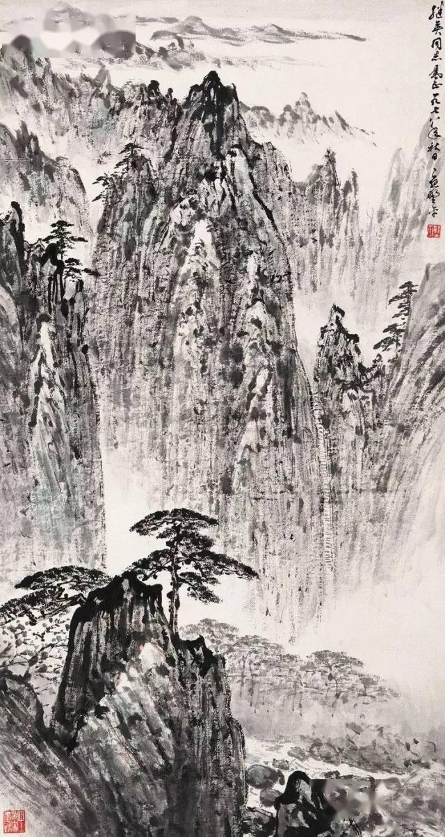 他的山水画苍润拙朴,日本人赞他:"中国山水画家第一人