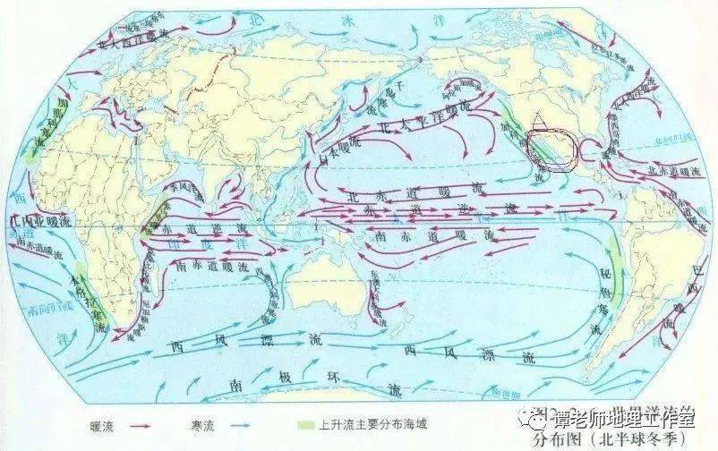 从地理角度分析世界渔场的各个考点