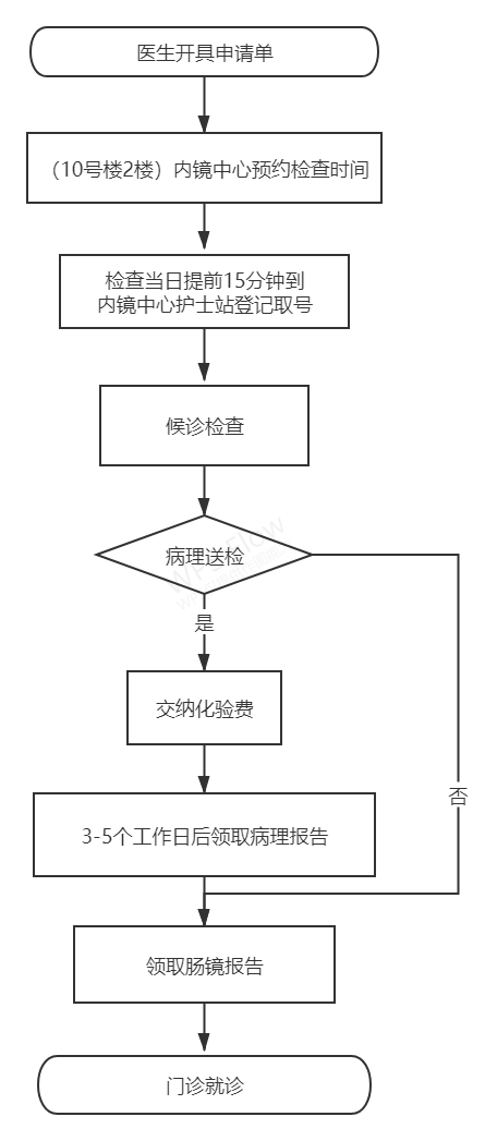 结肠镜检查流程附图