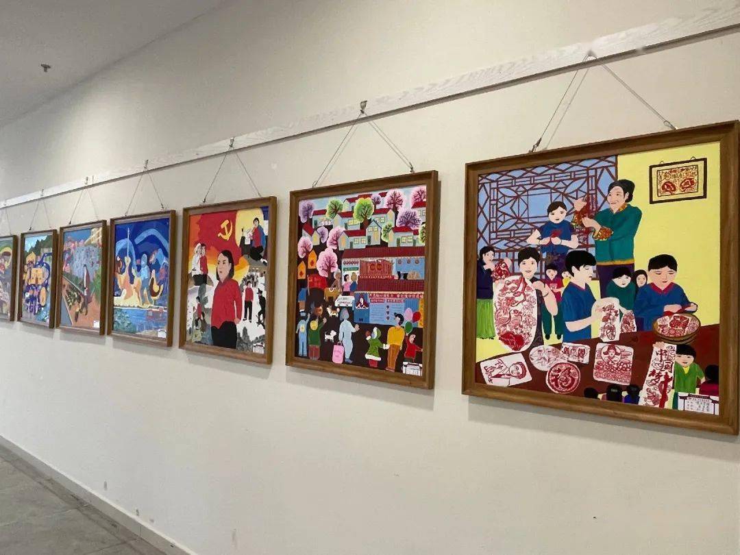 寿阳县"同心向党 礼赞百年"剪纸农民画展览开展