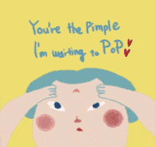 a small red lump on your skin, especially on your face,指的是