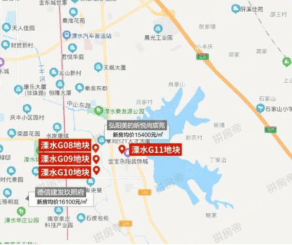 溧水城南四幅地块情况如下:溧水城北的下关城开溧水g53地块项目规划已