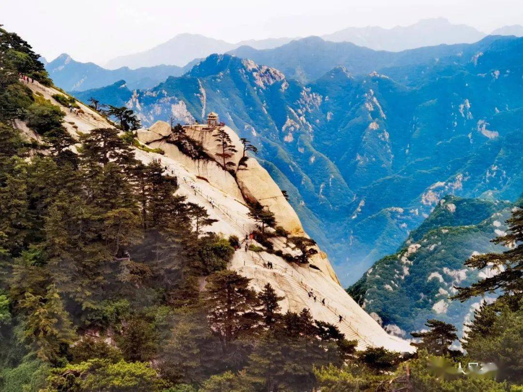 蹬华山艰美景 湖北武汉 陈明银华山东峰下棋亭 陕西渭南 董冰让惊涛