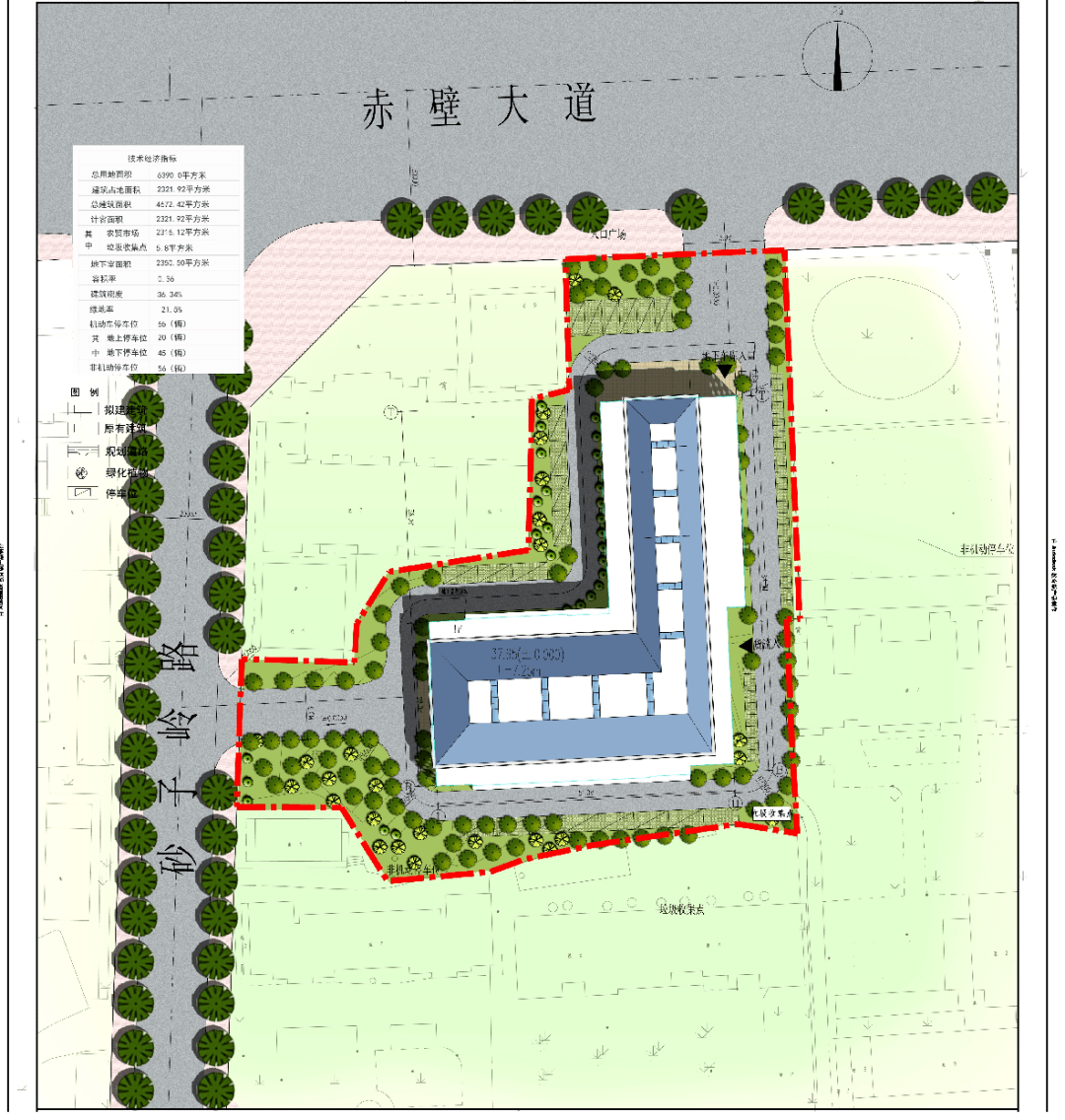 总建筑面积467242㎡赤壁市砂子岭集贸市场设计方案出炉