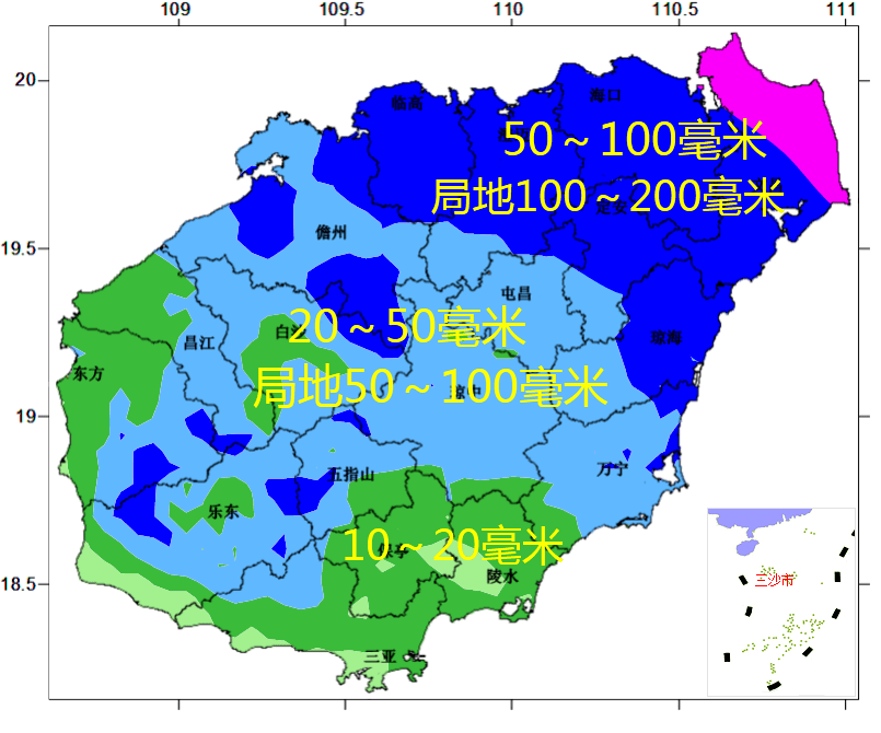 热带低压可能加强为台风 3日～4日海南省迎来较强风雨天气