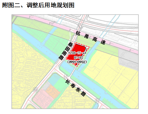 宁波市鄞州区姜山镇镇区控制性详细规划(规划消防站地块)局部调整批前