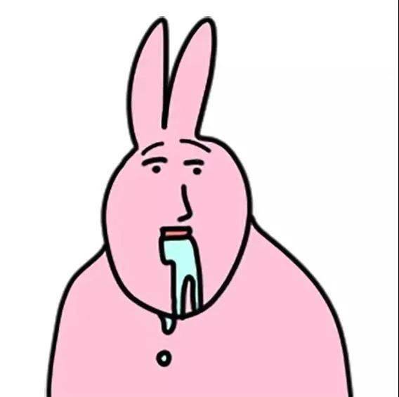 近期超火的粉红兔子表情包~今天就给大家带来一组又是给大家找图的