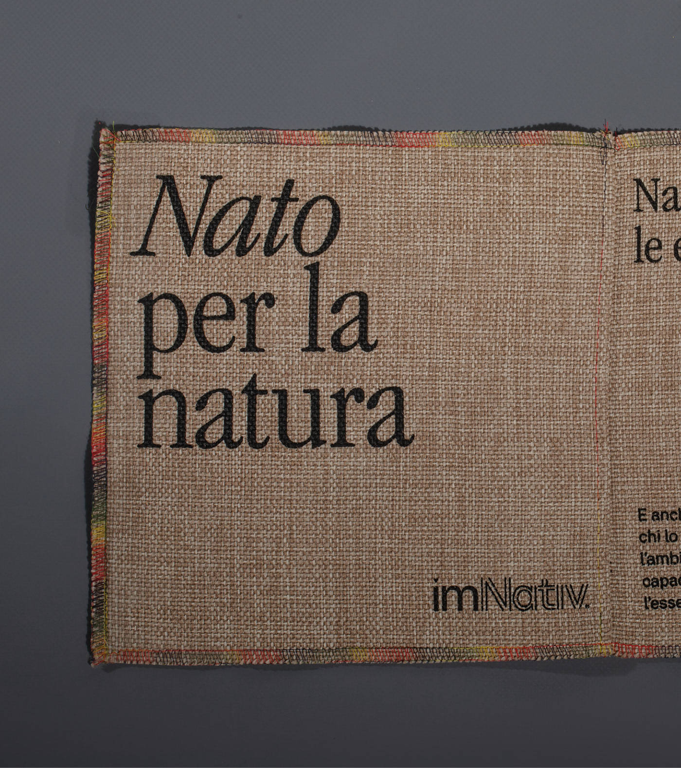 传播|平面设计 | imNativ 意大利可持续面料品牌形象设计