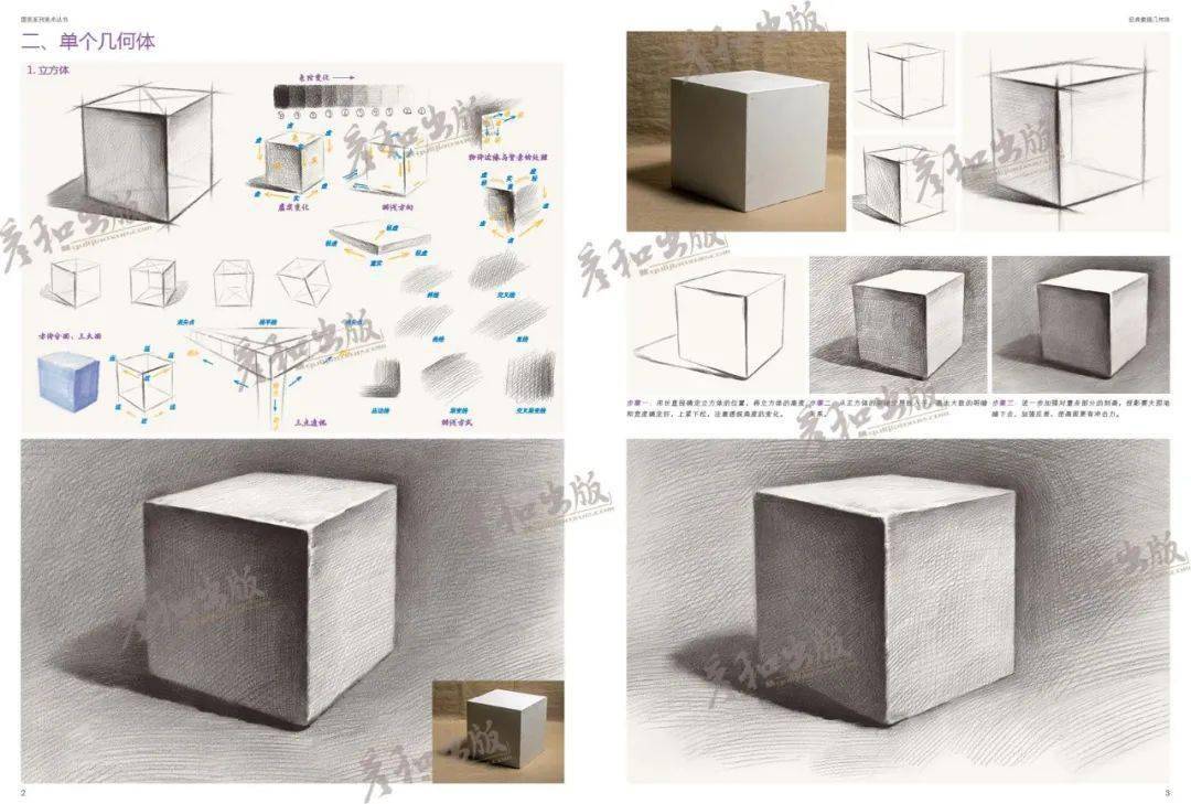 几何体经典素描几何体刘俊杰零基础从入门到精通