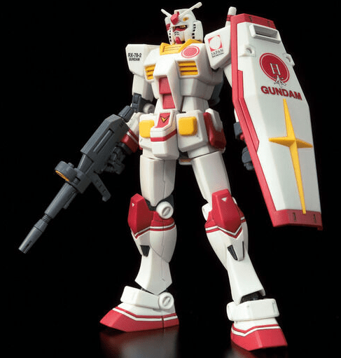万代于8月19日今天即时推出《hg 1/144 rx-78-2 迪拜世博会涂装高达