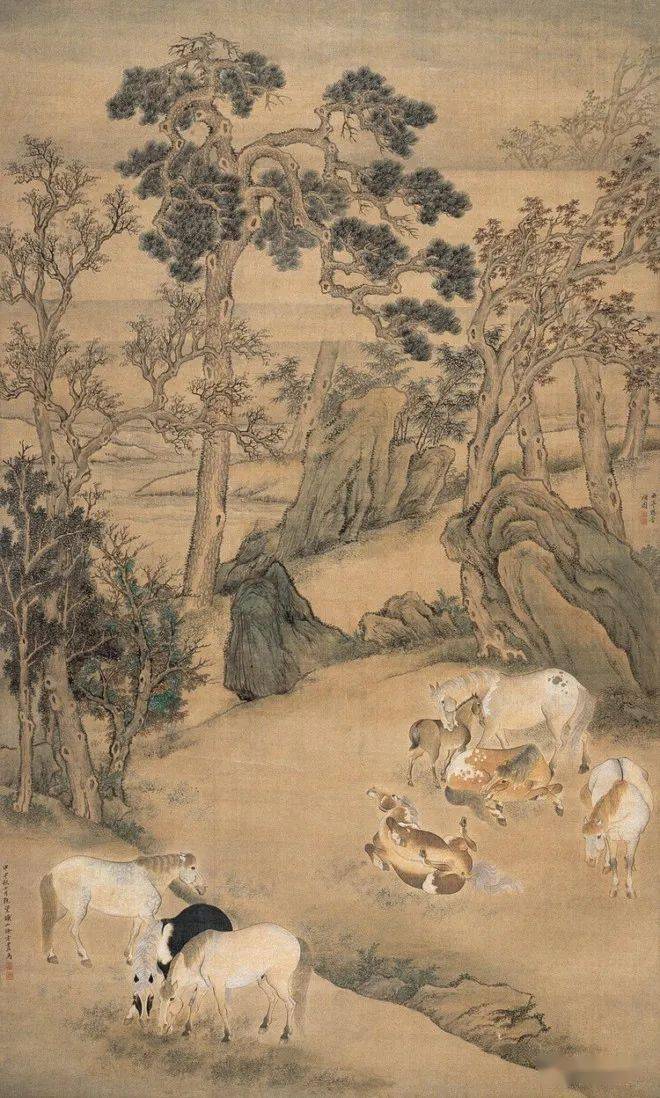 名品视界清代宫廷画家杨晋的山水画欣赏