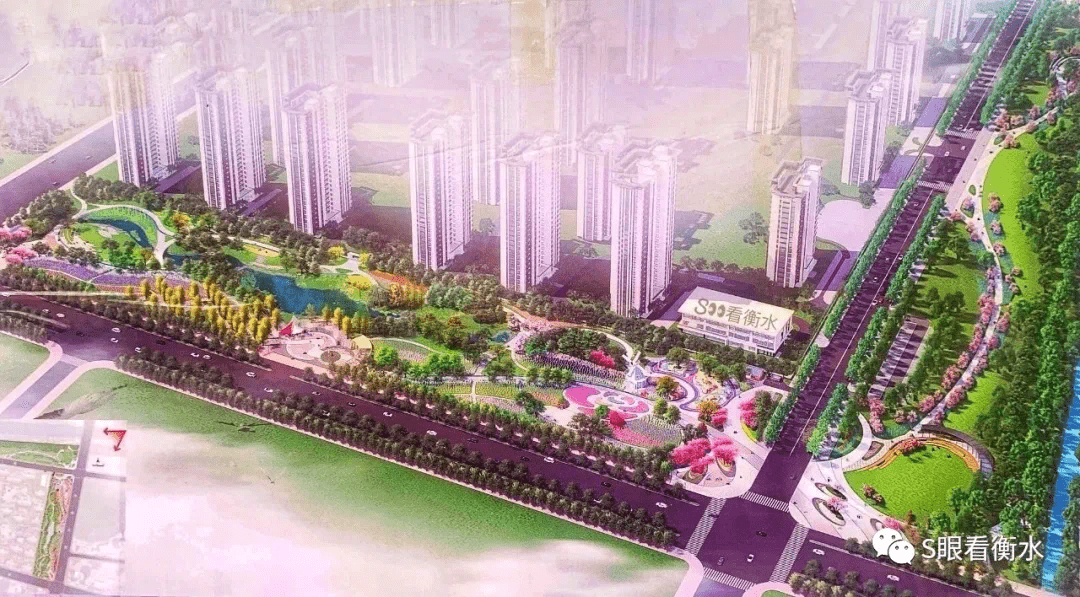 紧邻滏阳路(南环路)以南,中华南大街以西的角落占地的民房及建筑