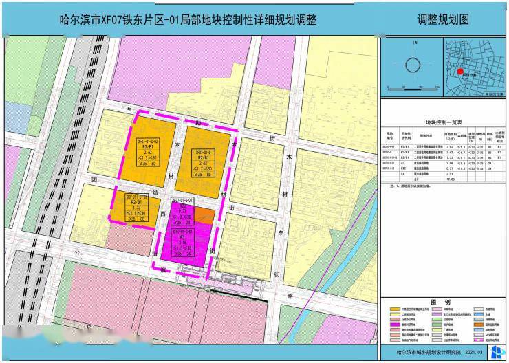 与拉宾铁路交叉口以东的北侧,木材街-公滨路-互助街-木材西街围合地块