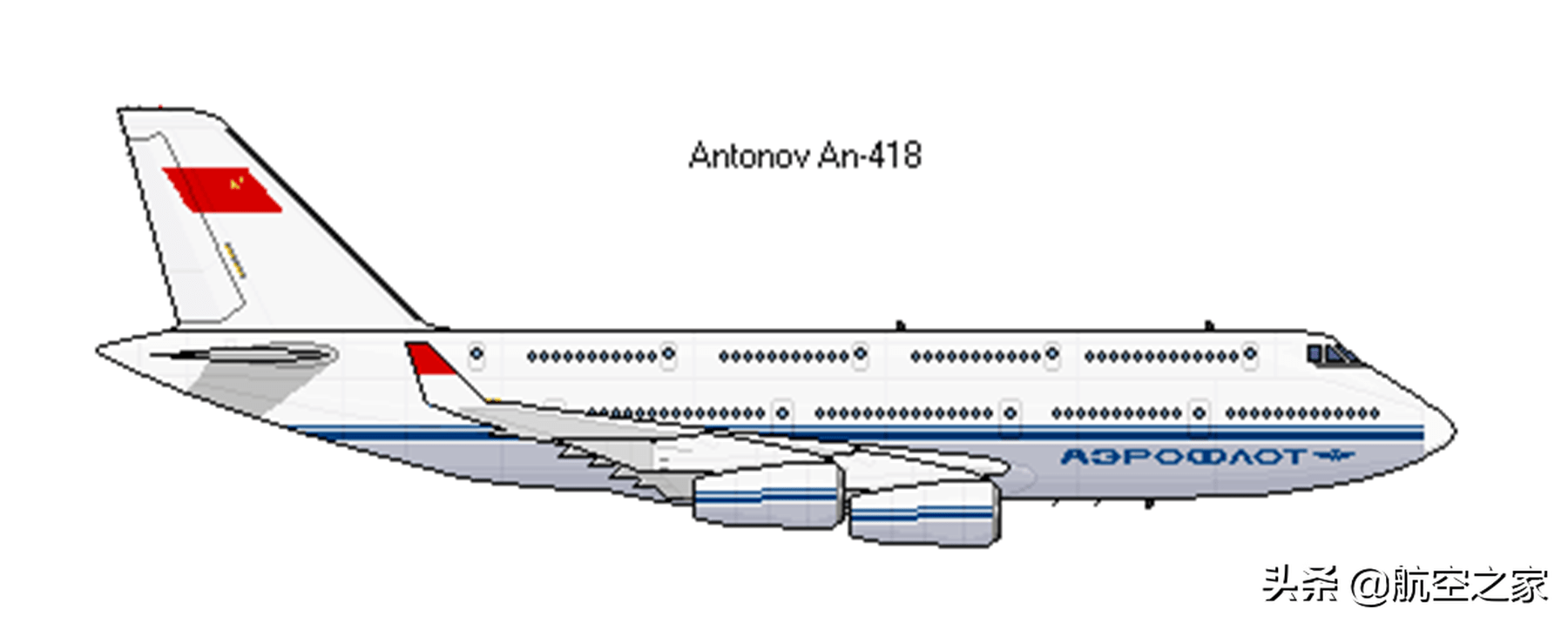 800座级的安-418:心比天高,命比纸薄的安东诺夫双层客机计划