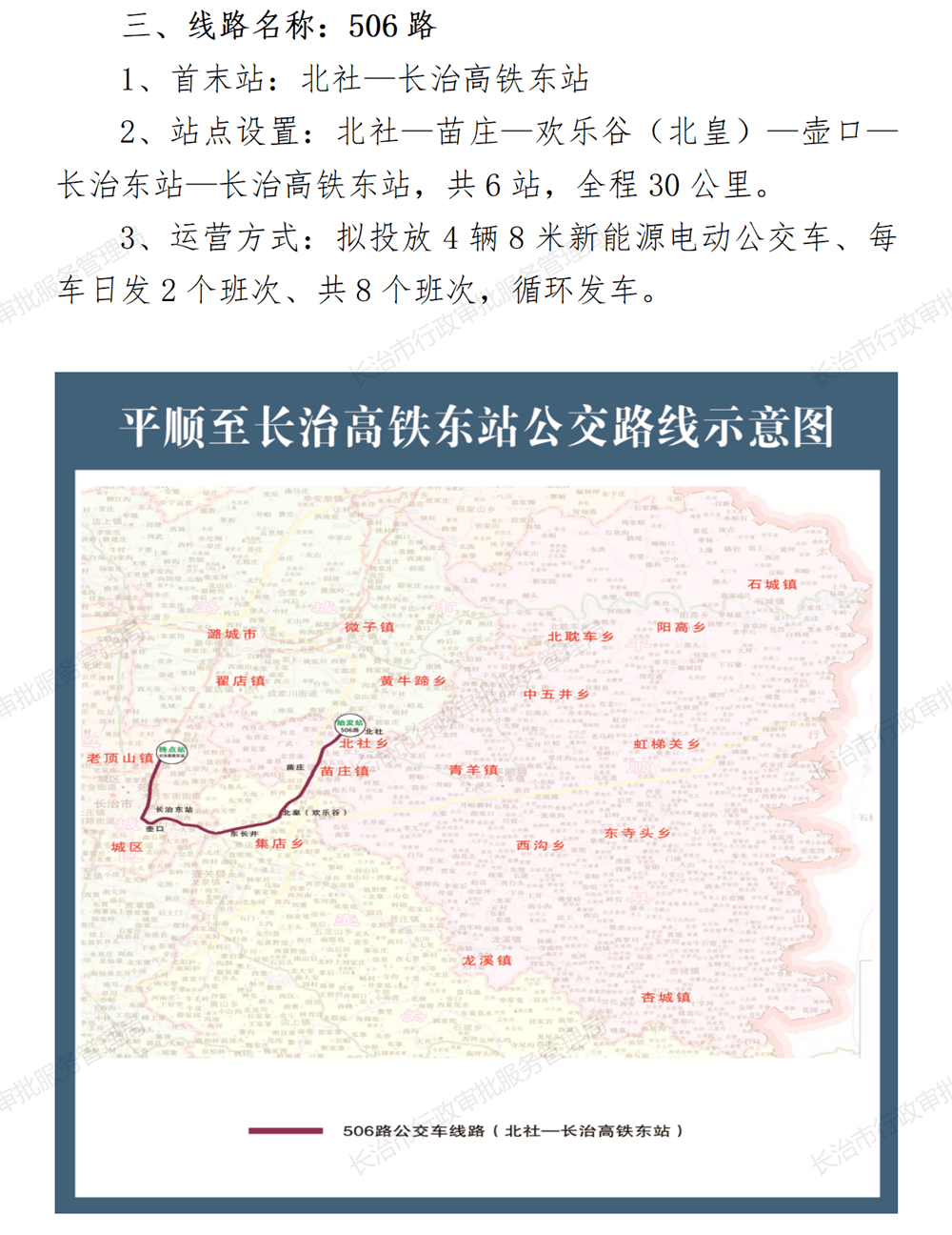 长治拟开通108路,109路,506路公交线路!