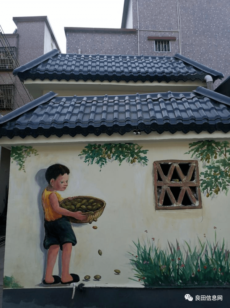 揭西良田大变化美丽乡村手绘墙画吸引众多游客越来越漂亮