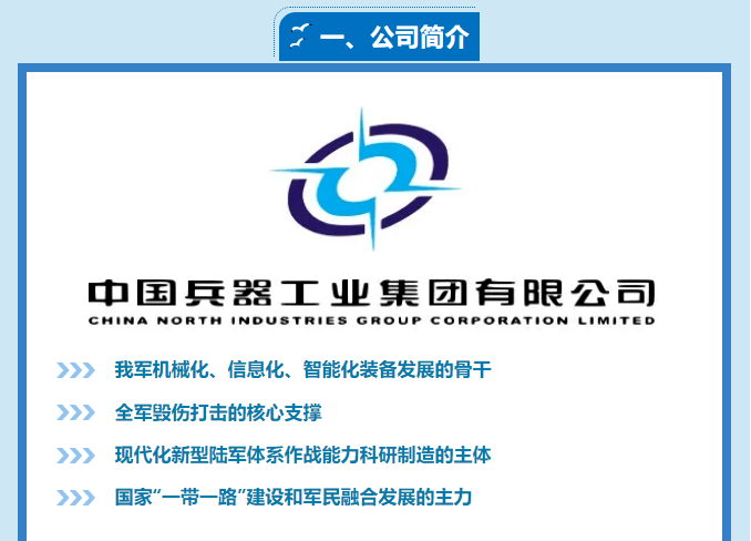 【招聘信息】中国兵器工业集团有限公司2022校园招聘全面启动