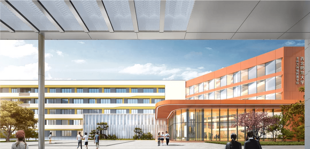 兰州万科城附属学校的室内设计概念—和而不同.